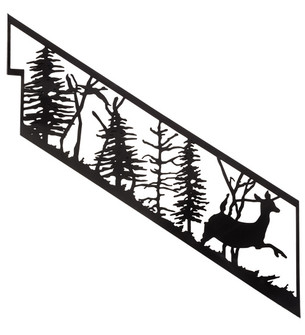 Deer At Dawn Railing N in Solar Black (57|199329)