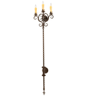 Palmira Three Light Wall Sconce in Rust (57|199186)