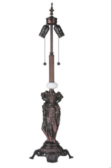 Three Graces Two Light Table Base in Mahogany Bronze (57|19907)
