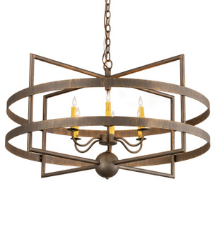 Aldari Six Light Chandelier in Antique Brass (57|198833)
