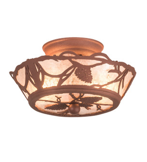 Whispering Pines Two Light Flushmount in Rust (57|198770)