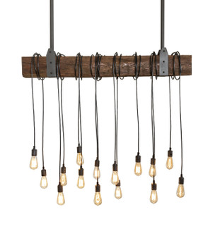 Alva 15 Light Pendant in Wrought Iron (57|198209)