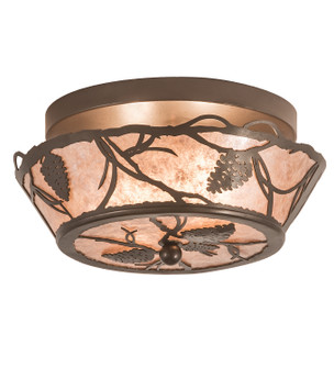 Whispering Pines Two Light Flushmount in Bronze (57|197919)