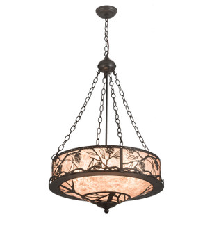 Whispering Pines Six Light Inverted Pendant in Bronze (57|197916)