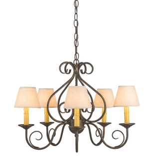 Jenna Five Light Chandelier in Golden Bronze (57|197364)