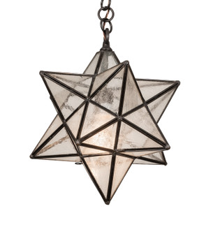 Moravian Star One Light Pendant in Craftsman Brown (57|196886)