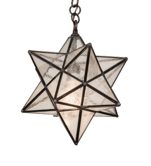 Moravian Star One Light Pendant in Mahogany Bronze (57|196886)