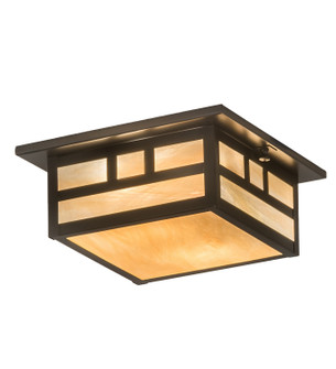 Hyde Park Two Light Flushmount in Craftsman Brown (57|196657)