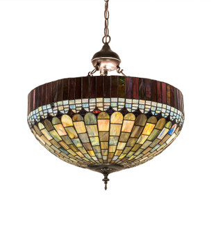 Tiffany Candice Six Light Inverted Pendant in Mahogany Bronze (57|196245)