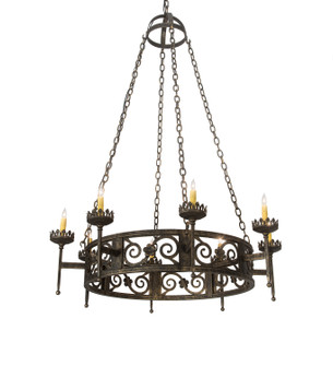 Majella Eight Light Chandelier in English Bronze (57|195754)