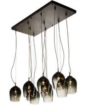 Conglomerate Ten Light Pendant in Pewter (57|194972)