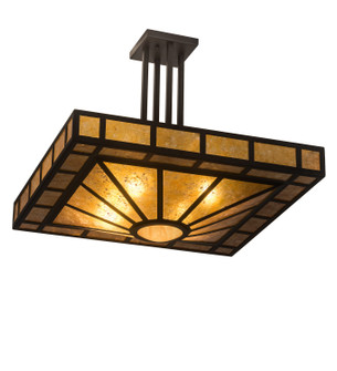 Mission Four Light Semi-Flushmount in Oil Rubbed Bronze (57|194822)