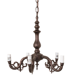 Fancy Five Light Chandelier Hardware in Mahogany Bronze (57|19425)