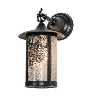 Fulton One Light Wall Sconce in Black Satin Wrought Iron (57|194138)