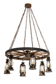 Miners Lantern Six Light Chandelier in Vintage Copper (57|193541)