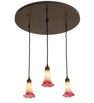 Pond Lily Three Light Pendant in Timeless Bronze (57|192383)