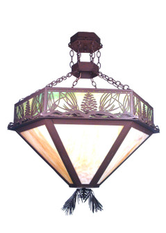 Mountain Pine Four Light Inverted Pendant in Cafe Noir (57|19232)