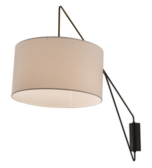 Cilindro One Light Wall Sconce in Solar Black/Brass (57|192142)