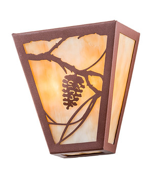 Whispering Pines Two Light Wall Sconce in Rust Powder Coat (57|191965)