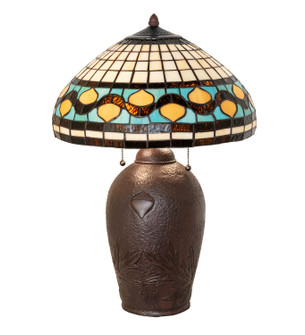 Tiffany Acorn Two Light Table Lamp in Mahogany Bronze (57|19169)