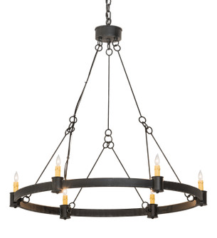 Kenosha Six Light Chandelier in Antique Iron Gate (57|190565)