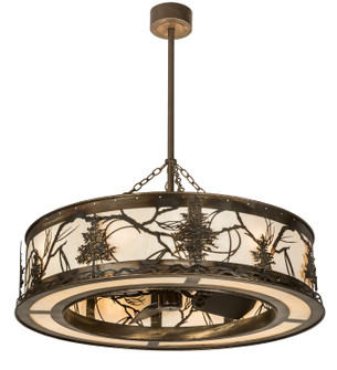 Tamarack 16 Light Chandel-Air in Creme Carrare Acrylic Sb Out Oiled Bronze (57|190531)