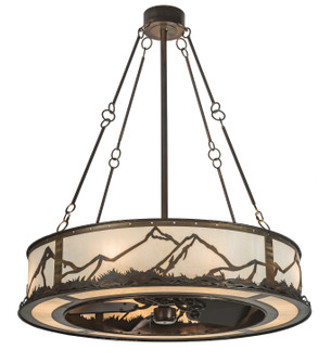 Mountain Range 16 Light Chandel-Air in Dark Burnished Antique Copper Oiled Bronze (57|190518)