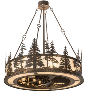 Tall Pines 16 Light Chandel-Air in Dark Burnished Antique Copper Oiled Bronze (57|190516)