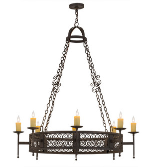 Toscano Eight Light Chandelier in Copper Rust (57|190078)