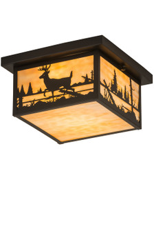 Hyde Park Two Light Flushmount in Textured Black (57|190005)