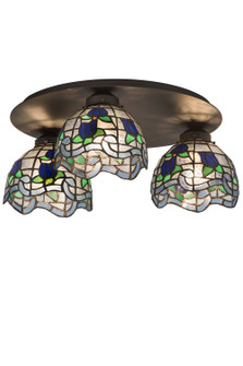 Roseborder Three Light Flushmount in Oil Rubbed Bronze (57|189790)