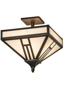 H'' Mission'' Four Light Flushmount in Craftsman Brown,Mahogany Bronze (57|189545)