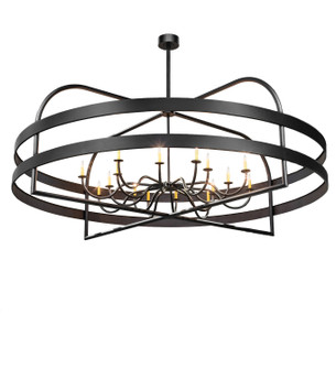 Aldari LED Chandelier in Black Metal (57|189467)