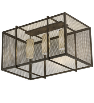 Kitzi Golpe Three Light Flushmount in Cafe Noir (57|188936)