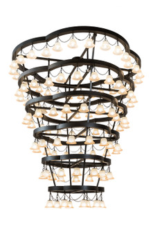 Cretella 108 Light Chandelier in Black Metal (57|188860)