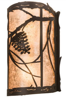 Whispering Pines Two Light Wall Sconce in Wrought Iron (57|188669)