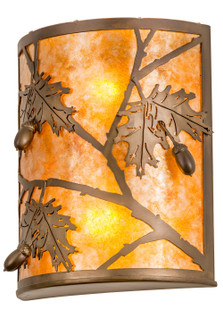 Oak Leaf & Acorn Two Light Wall Sconce in Antique Copper (57|188603)