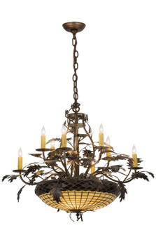 Greenbriar Oak 11 Light Chandelier in Dark Burnished Antique Copper (57|188594)