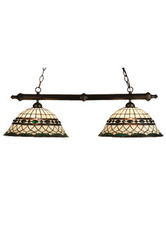 Tiffany Roman Two Light Island Pendant in Mahogany Bronze (57|18840)