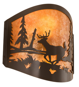 Deer at Lake Two Light Wall Sconce in Timeless Bronze (57|188367)