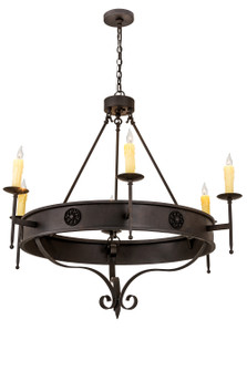 Lorenzo Six Light Chandelier in Chestnut (57|187705)