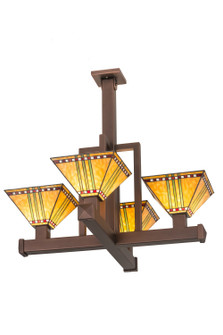 Prairie Corn Four Light Pendant in Cinnamon Coffee Metallic (57|187304)