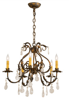 Chantilly Five Light Chandelier in French Bronze (57|187262)