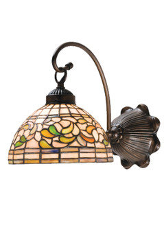 Tiffany Turning Leaf One Light Wall Sconce in Mahogany Bronze (57|18716)