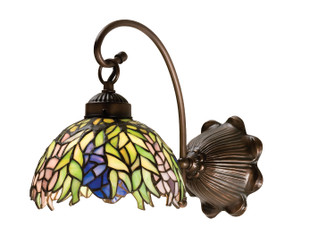 Tiffany Honey Locust One Light Wall Sconce in Mahogany Bronze (57|18695)