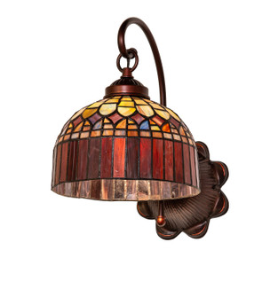 Tiffany Candice One Light Wall Sconce in Mahogany Bronze Mahogany Bronze (57|18689)