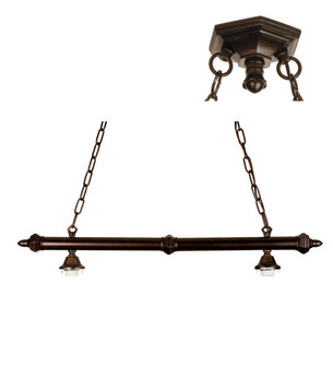 Oblong Two Light Island Pendant in Mahogany Bronze (57|18678)
