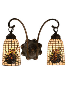 Pine Barons Two Light Wall Sconce in Mahogany Bronze (57|18661)