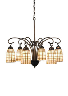 Terra Bone Six Light Chandelier in Mahogany Bronze (57|18648)