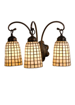 Terra Bone Three Light Wall Sconce in Mahogany Bronze (57|18647)